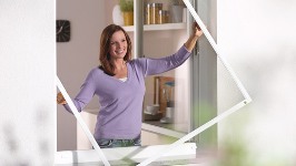 Spannrahmen für Fenster - Insektenschutz als Fenstergitter