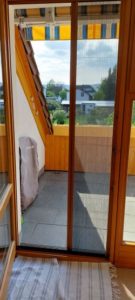Insektenschutz von Neher als Plissee für die Balkontür